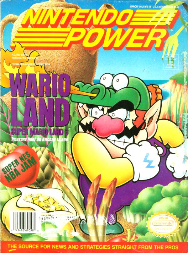Nintendo Power Issue 058 (March 1994) cover